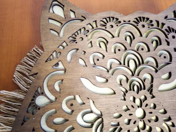 Decorațiune de perete - lup în 2 straturi